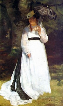 Pierre Auguste Renoir Painting - Lise con un maestro de paraguas Pierre Auguste Renoir